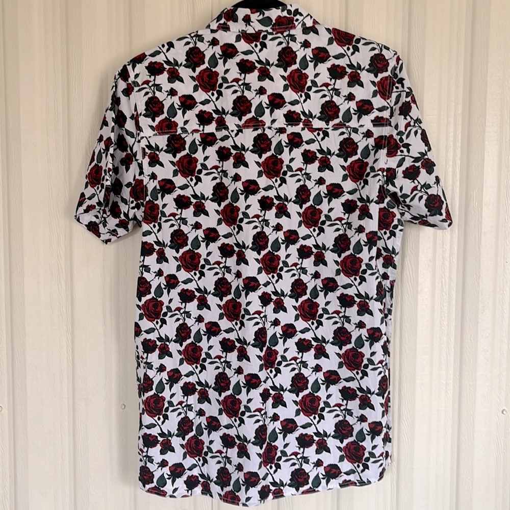 EMPYRE‎ TATE Roses Floral Print Mens Shirt Size S - Picture 4 of 5